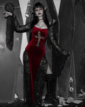 Haunted dress- Burgundy