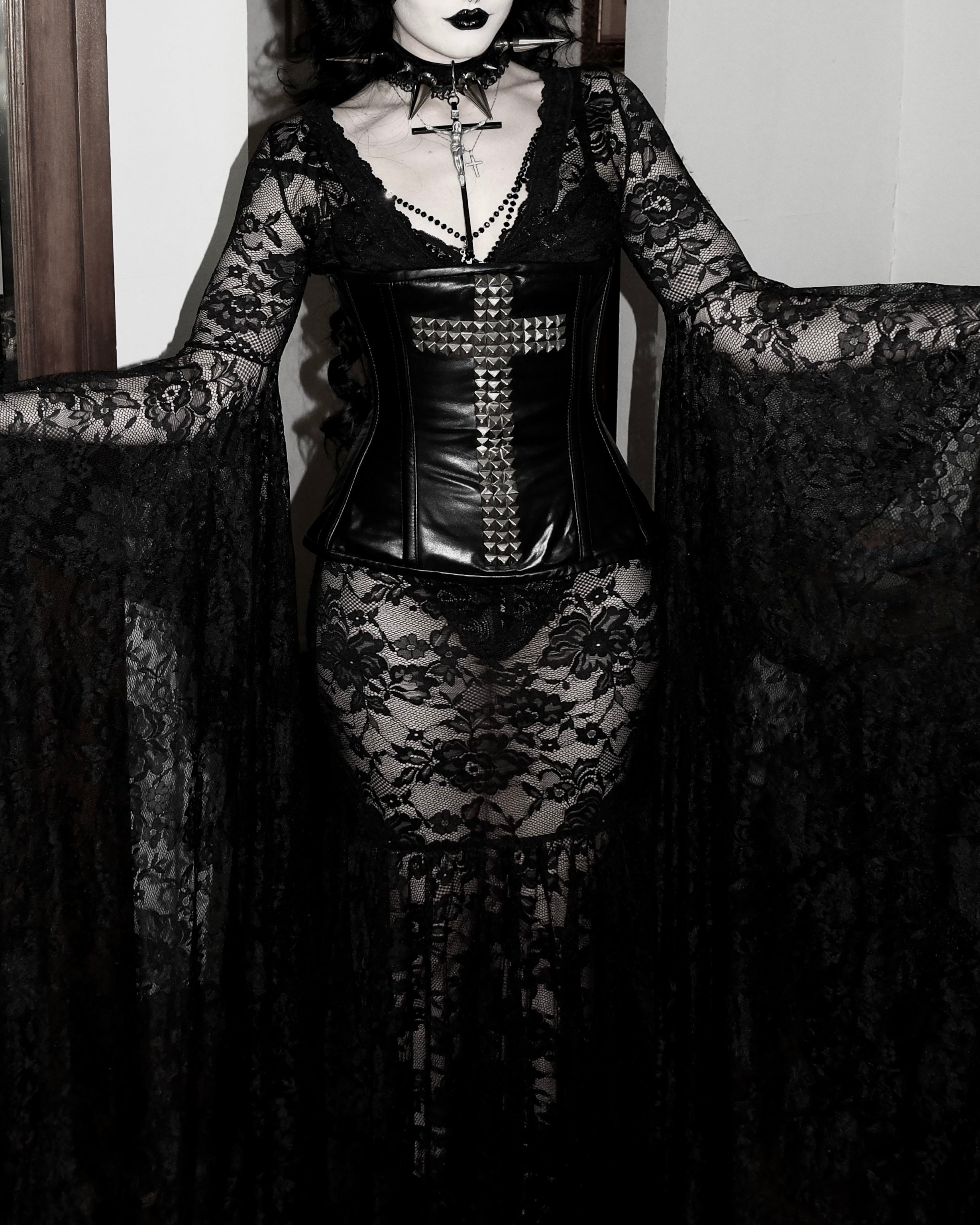Unholy studded corset
